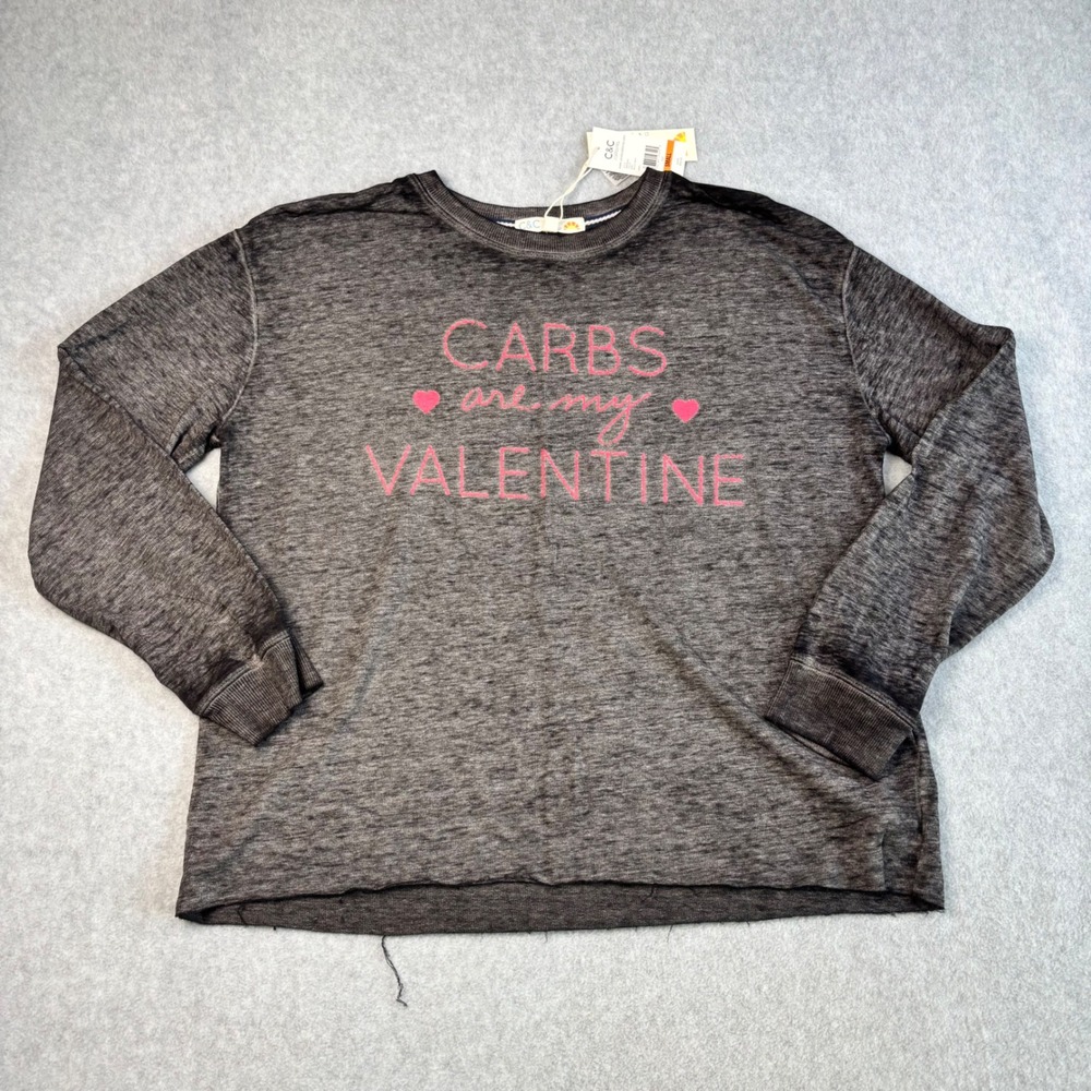 C & C California Valentine's Day‎ Graphic Sweatshirt - Women's Small